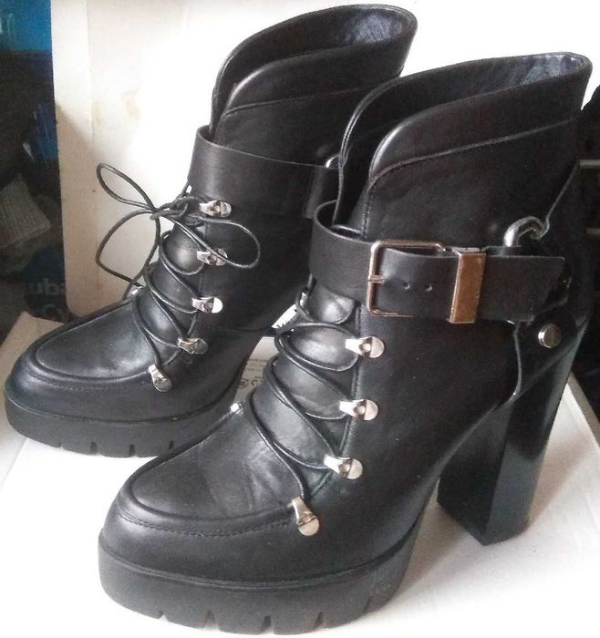 SKECHERS фирменные ботинки женская обувь кожа