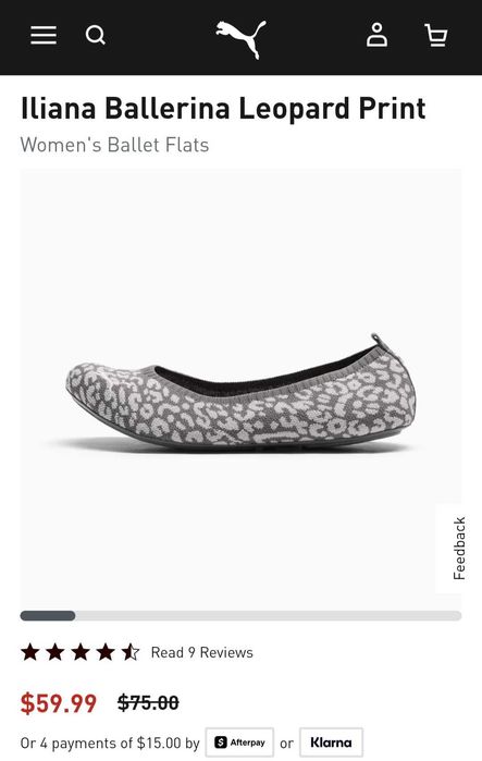 Балетки. Puma. Оригінал. Нові