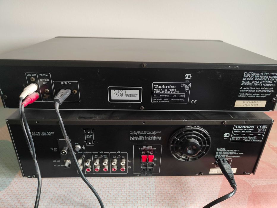 Sprzedam zestaw Technics Amplituner,Radio, CD z kolumnami