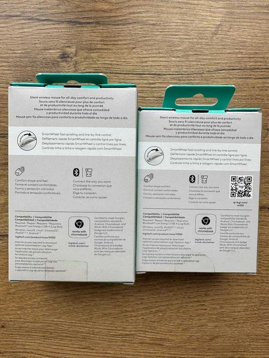 Миша Logitech Signature M550 White/ 550L Blue бездротова тиха Нові