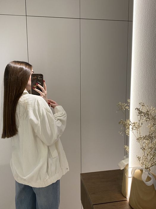 Лляний бомбер Zara(white) .
