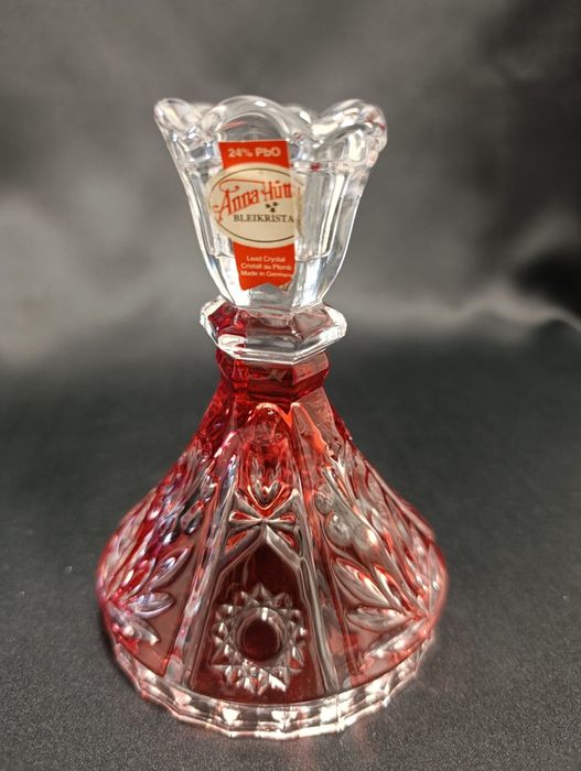 Elegancki świecznik Anna Hutte Bleikristall 24% ołowiu