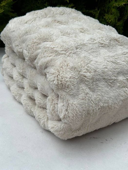 Акція 3 дні! Плюшевий плед кролик шиншила Покривало покрывало