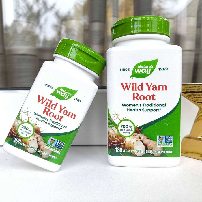 Дикий ямс корень, женская молодость, 700 мг, США, 100/180 капсул