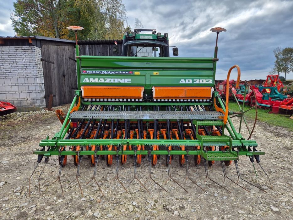 Amazone Ad303 Super TALERZOWY Ke302 3m Zestaw uprawowo siewny Agregat