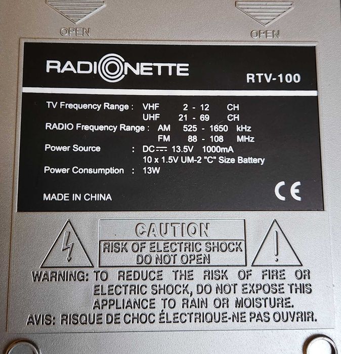 Radio/TV Radionette RTV-100