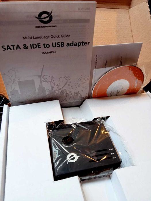 SATA & IDE ADAPTADOR- Conceptronic, drive externa e opção de backup, ligação USB.