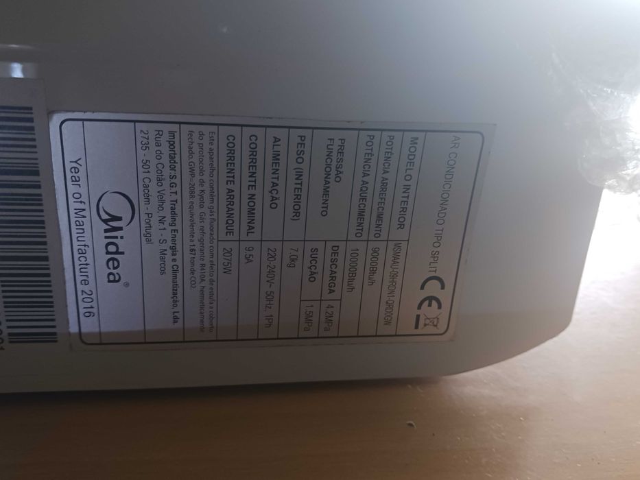 vendo 2 aparelhos interiores de AC Midea