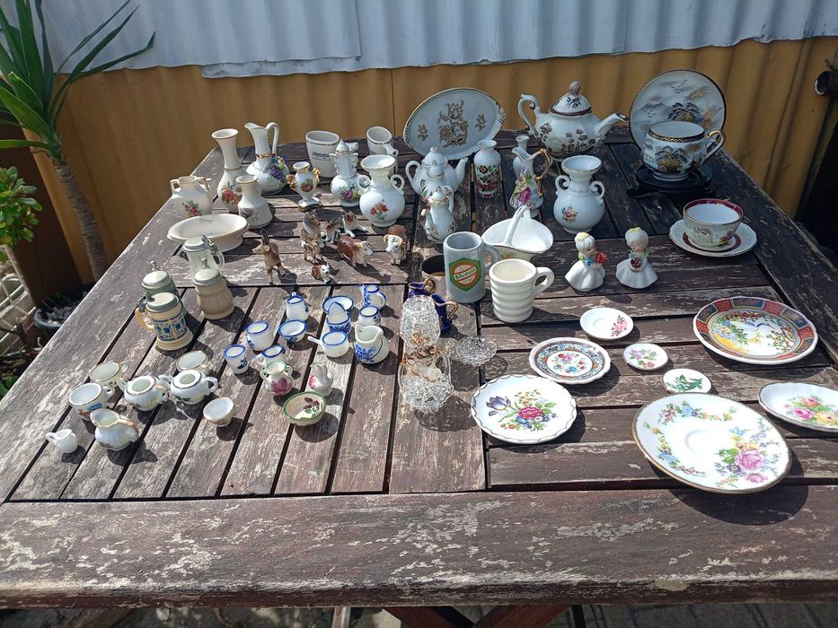 Lote de 74 peças em miniatura decoração e colecionismo