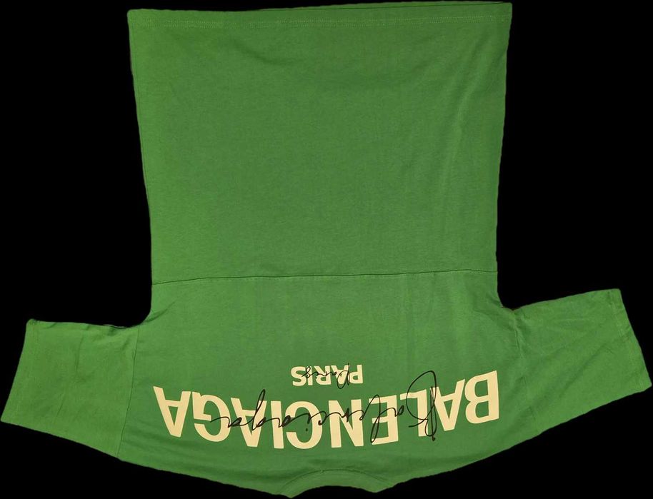 ZIELONA NOWA koszulka Tshirt OVERSIZE Balenciaga Paris okazja XXL Hit