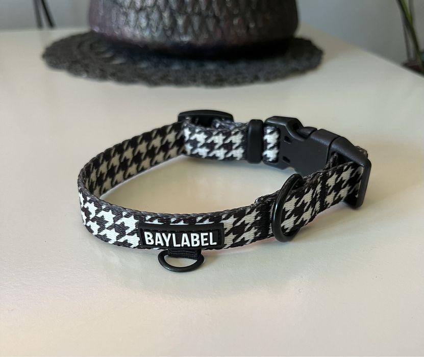 Obroża dla psa baylabel xs w kratkę