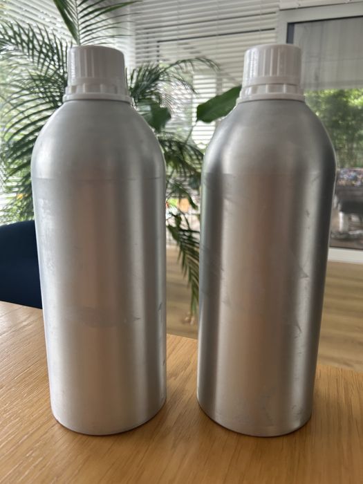 2 szt aluminiowa butekla na rozpuszczalnik 1 l 1000ml