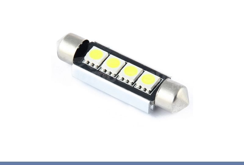 LÂMPADA LED FESTOON CAN BUS 42MM 4 LEDS