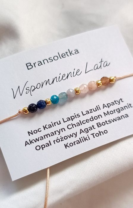 Bransoletka kamienie naturalne minerały Wspomnienie lata