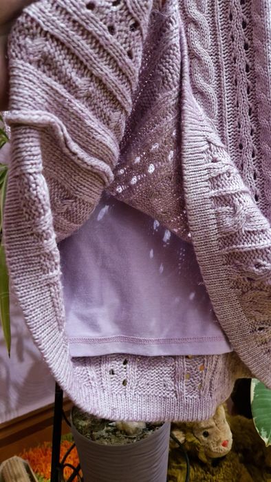 Спідниця в'язана лавандова зимова тепла