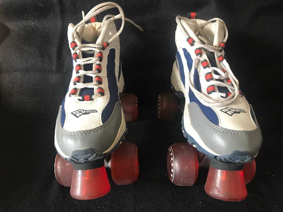 Patins Quad Retro N°38  + Kit Domyos de Proteções S – Quase Novos