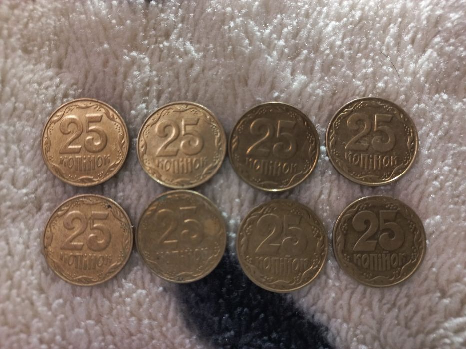 Старые монеты(1грн, 5коп. 25коп.)