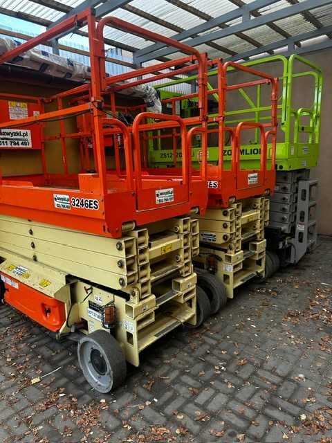 Podnośnik koszowy, zwyżka, podnośnik nożycowy, usługi, wynajem.