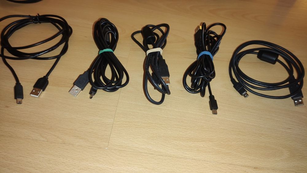 2x USB mini kabel przewód konsoli Sony PlayStation 3 ps3 slim super fat ładowania zasilania pada sixasix dualshock move motion controller navigation
