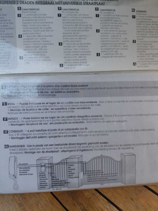 Audio porteiro novo.