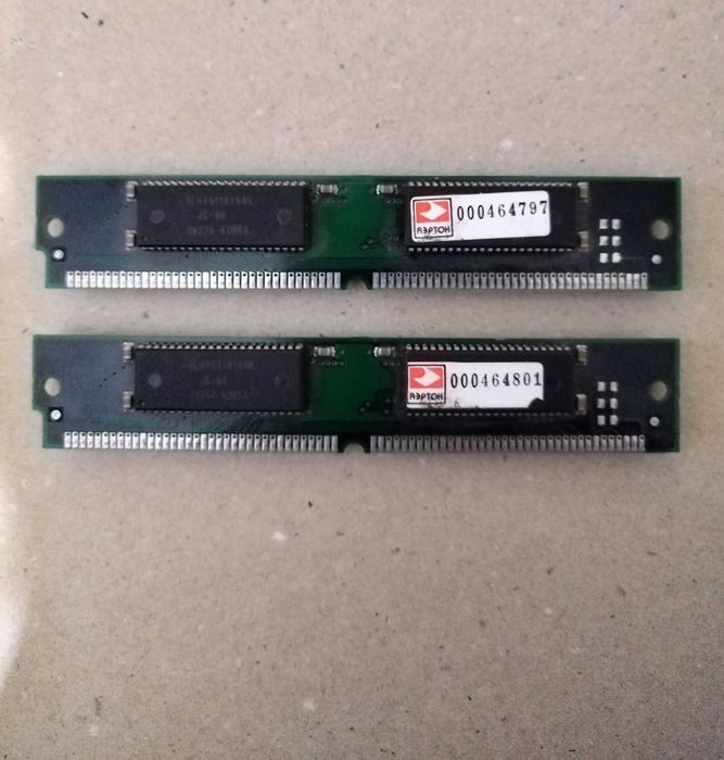 Комплект памяти SIMM 72-pin 16MB (2x8MB) EDO RAM Проверена Retro PC