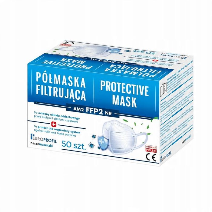 Adeste - 50 białych masek Ffp2 z certyfikatem Ce