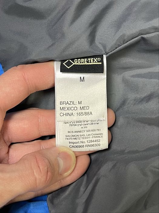Salomon gore-tex куртка ветровка М размер женская трекинговая синяя