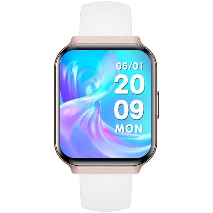 smartwatch gravity różowy 2 paski gt44-3