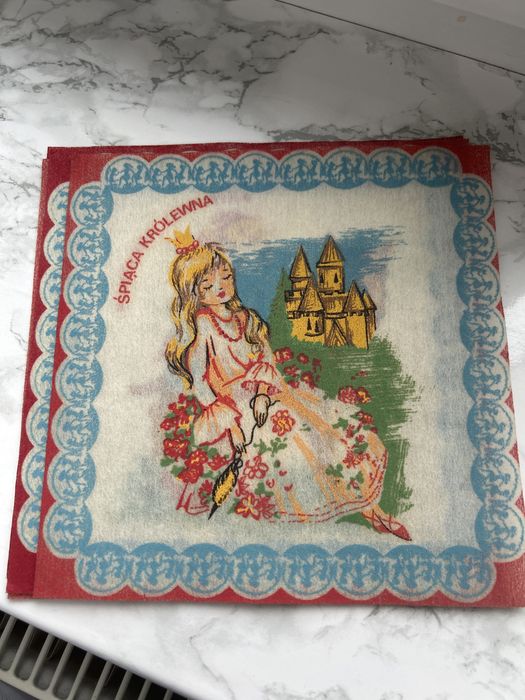 Serwetki PRL postacie z bajek