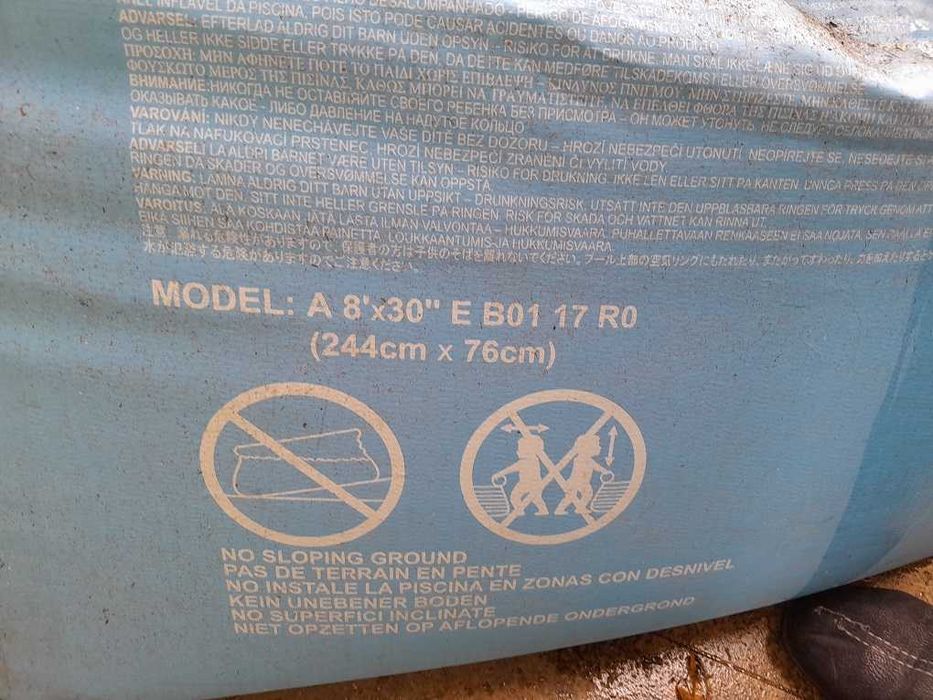 Excelente piscina 244x76cm