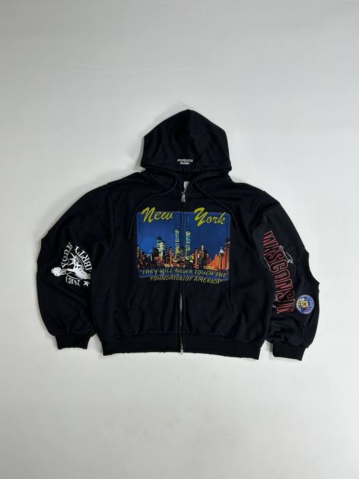 Project G/R Grailz Protocol Index New York black hoodie худі зіпка чорна S M L