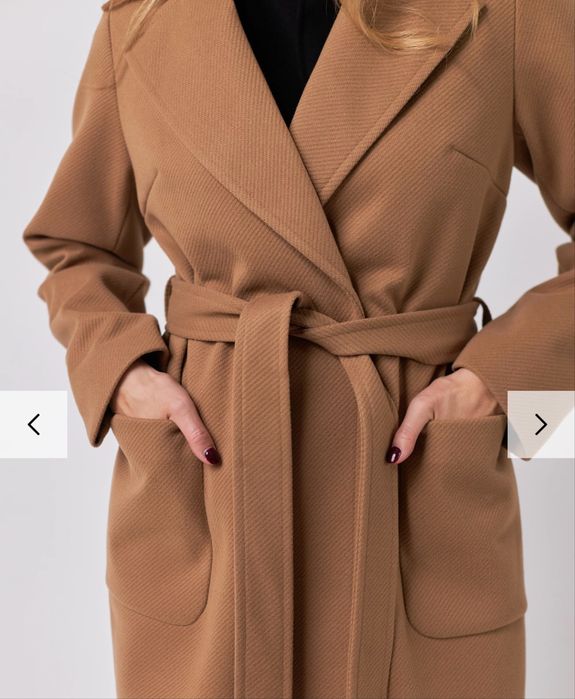 Пальто жіноче бежеве розмір 2XL