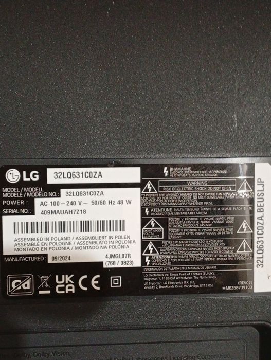 Plasma LG de 32 polegadas para pecas