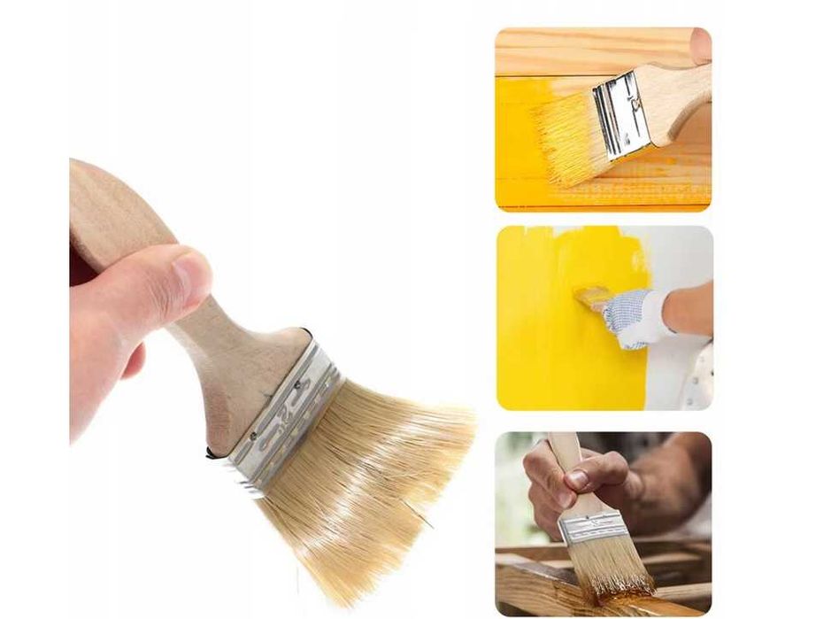 Zestaw pędzli pędzle malarskie 5 szt płaskie