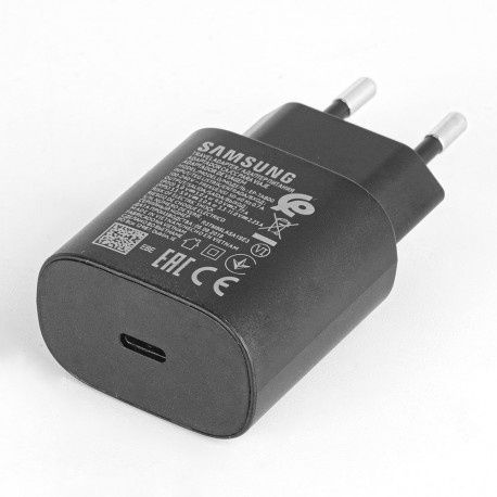 Samsung Super Szybka Oryginalna Ładowarka PD (25W) USB-C Czarna EP-TA800EBE z kablem C-C