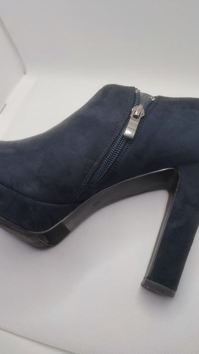 Botins Salto Alto SeaSide Azul Marinho