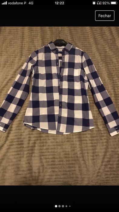 Camisa xadrez da Massimo Dutti
