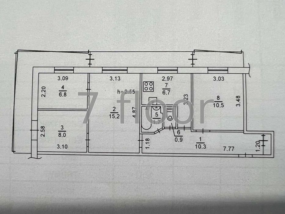 4+-rooms apartment apartment by the address (area 73 m²) - Atlanta.ua - photo 15