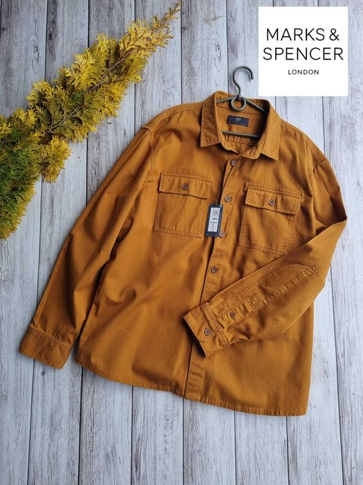 Мужская новая батальная тёплая рубашка котон