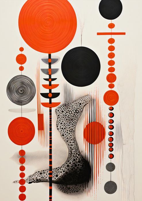 Plakat 42x59,4cm Kontrastowy Kosmos
