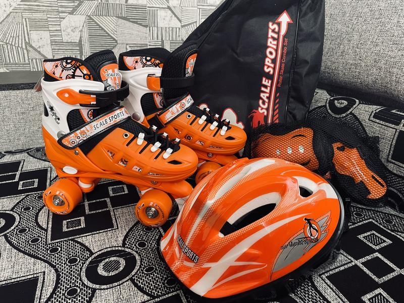 Американские ролики квады с защитой Scale Sport Quads Rollers.