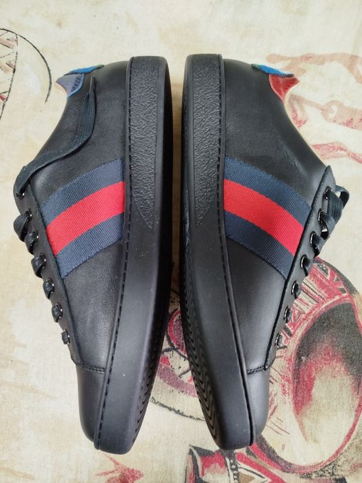 Кроссовки кеды туфли GUCCI с вышивкой (разм.42, 27.5 см).
