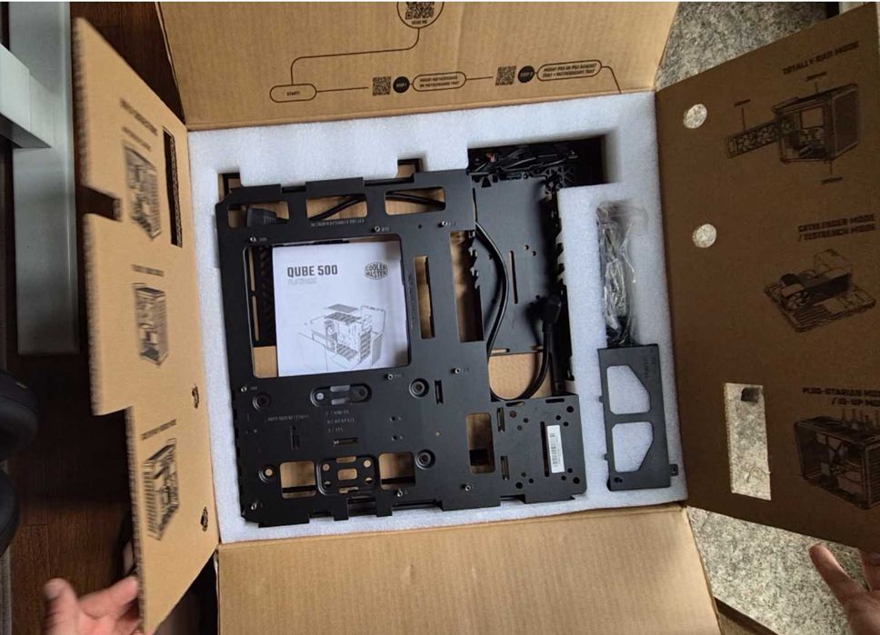 Cooler Master QUBE 500 Flatpack Caixa de PC ATX compacta mid tower