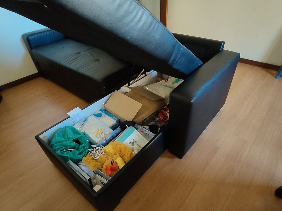 Sofá como novo com arrumação