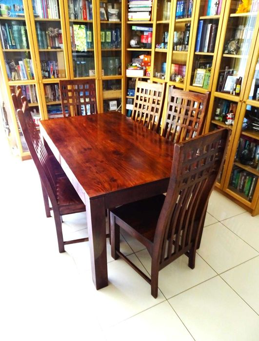 Piękny, orientalny komplet do jadani: stół 160x90 + 6 krzeseł