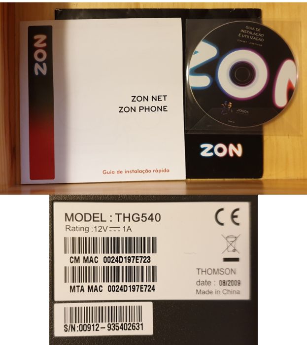 modem / router Thomson64298162621059121