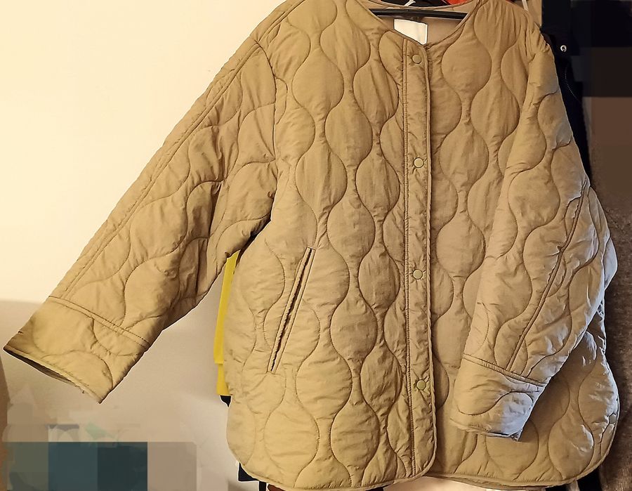 Parka sem golas, acolchoada, como nova, XL mas tamanho grande