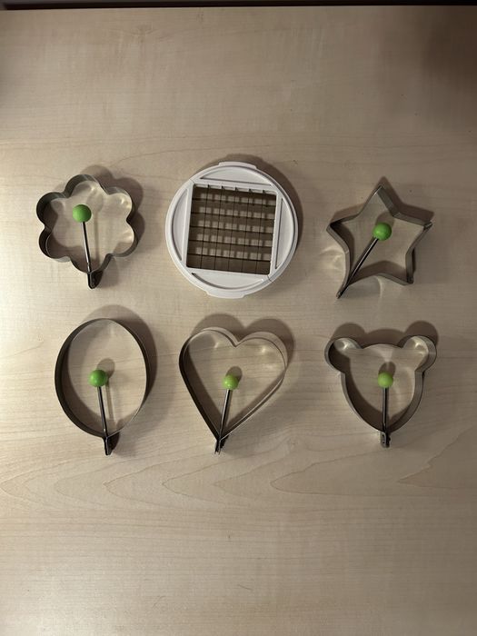 Cortador + Utensílios para fazer formas com ovos