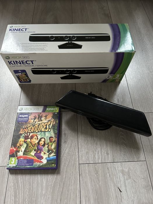 Zestaw Kinect Xbox 360 Pudełko Gra Adventures Sensor Kamera