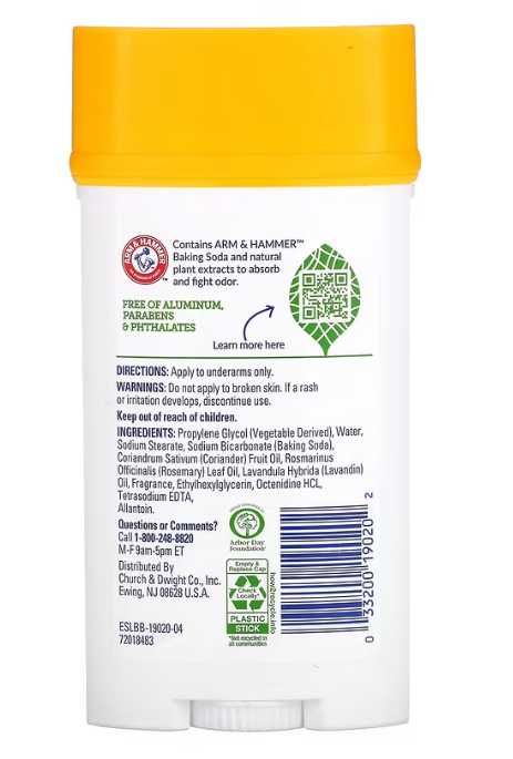 Arm & Hammer, Essentials, ultra max, Дезодоранти,  71 г